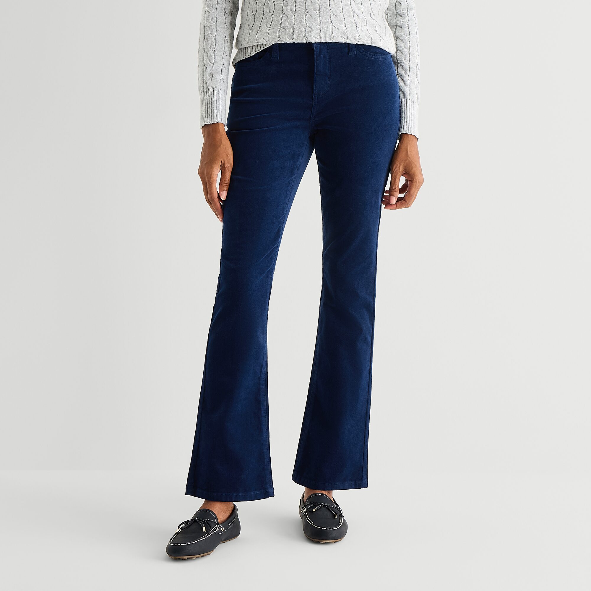 St. John's Bay Womens Tall Mid Rise Bootcut Corduroy Pant