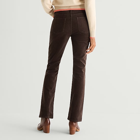 St. John's Bay Womens High Rise Bootcut Corduroy Pant