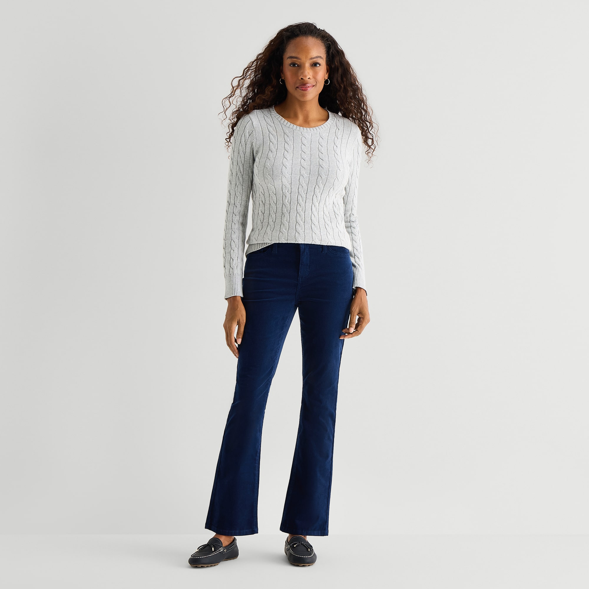 St. John's Bay Womens Tall Mid Rise Bootcut Corduroy Pant