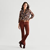 St. John's Bay Womens High Rise Bootcut Corduroy Pant