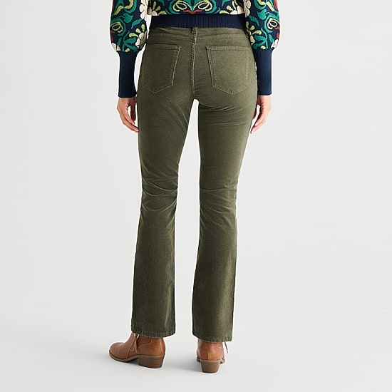 St. John's Bay Womens Tall Mid Rise Bootcut Corduroy Pant