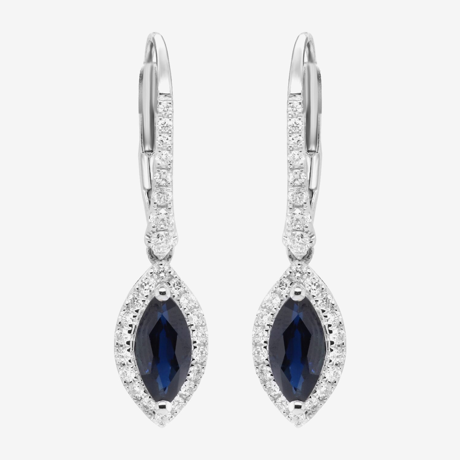 Limited Quantities! Womens 1/3 CT. T.W. Genuine Blue Sapphire 10K Gold Drop Earrings