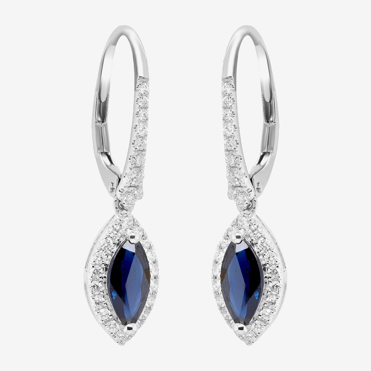 Limited Quantities! Womens 1/3 CT. T.W. Genuine Blue Sapphire 10K Gold Drop Earrings