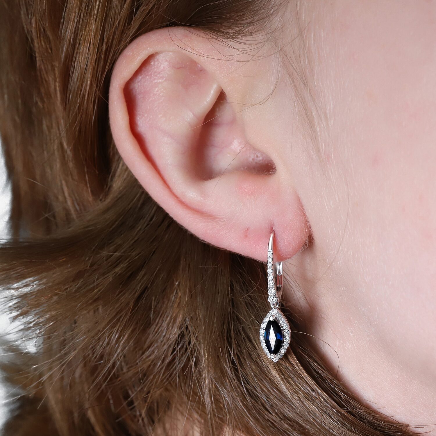 Limited Quantities! Womens 1/3 CT. T.W. Genuine Blue Sapphire 10K Gold Drop Earrings