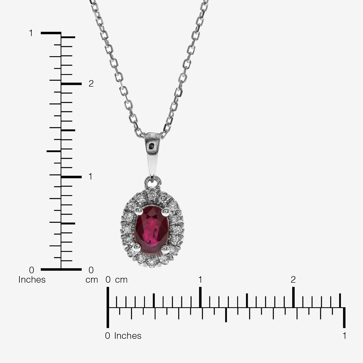 Limited Quantities! Womens 1/10 CT. T.W. Genuine Red Ruby 10K Gold Oval 18 Inch Pendant Necklace
