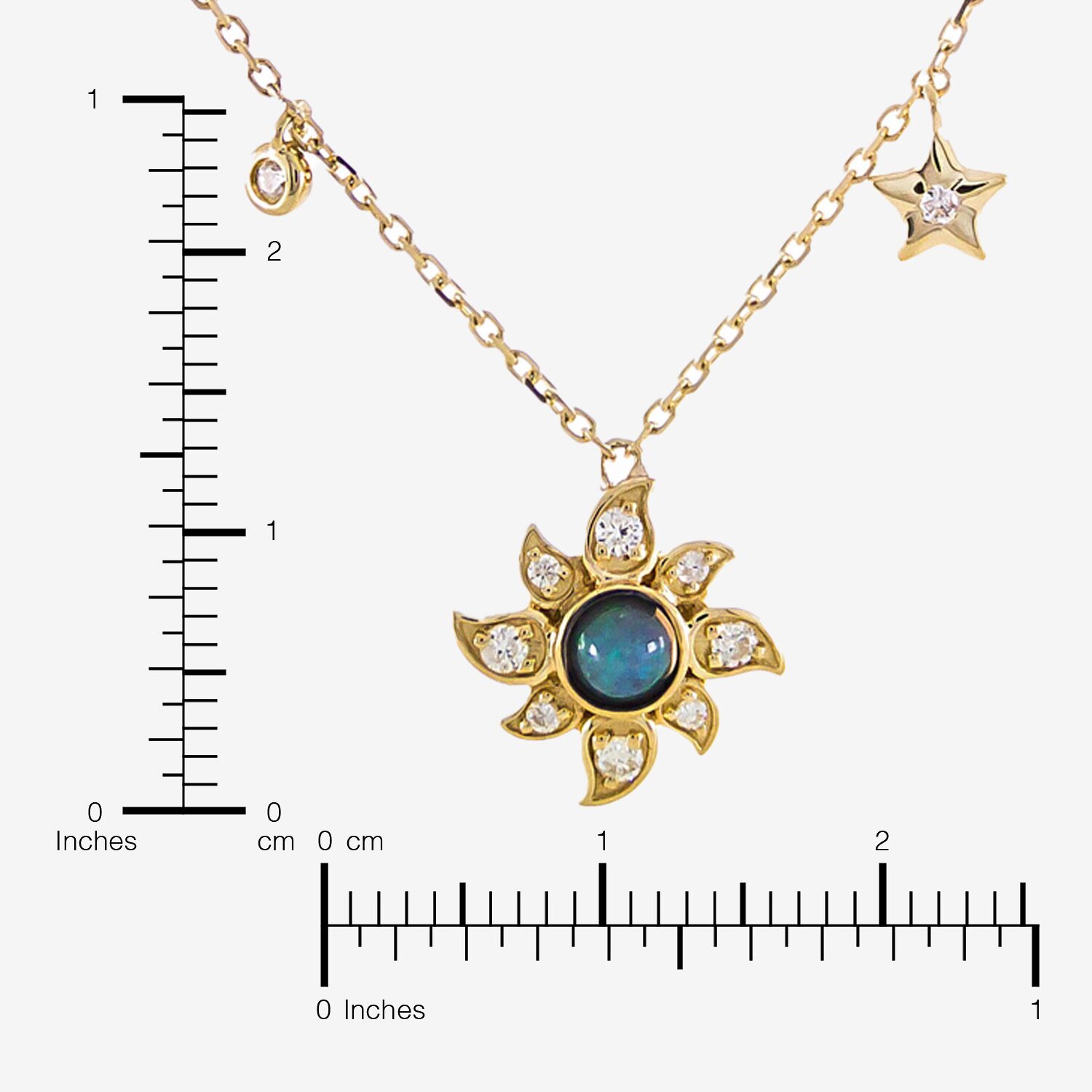 Limited Quantities! Womens 1/5 CT. Genuine White Opal 10K Gold 18 Inch Pendant Necklace