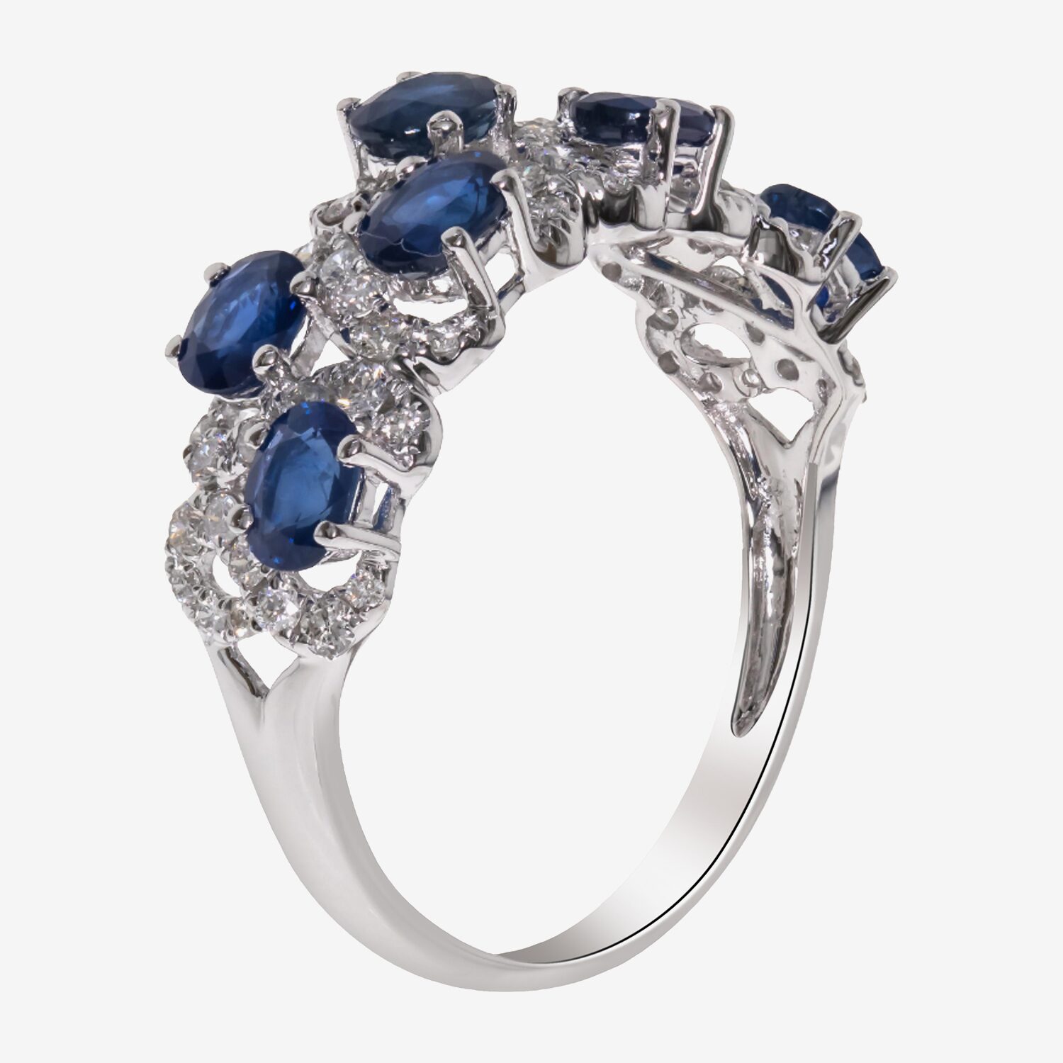 Limited Quantities! Womens 2MM 3/8 CT. T.W. Genuine Blue Sapphire 14K Gold Band