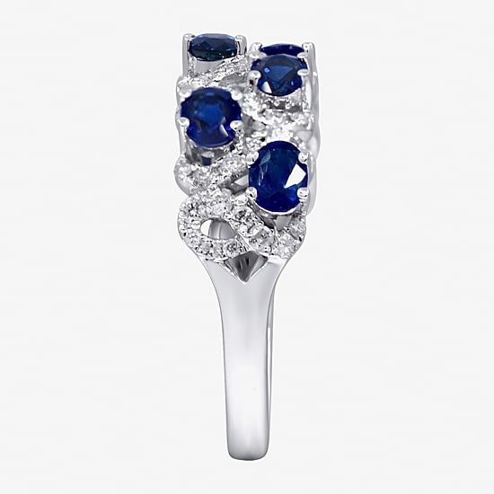 Limited Quantities! Womens 2MM 3/8 CT. T.W. Genuine Blue Sapphire 14K Gold Band