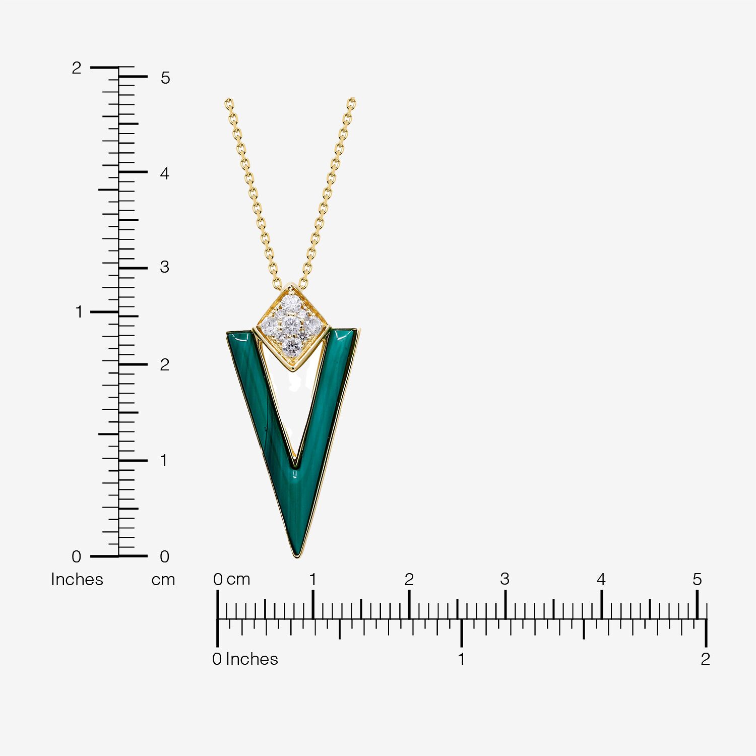 Limited Quantities! Womens 1/4 CT. T.W. Genuine Green Malachite 14K Gold 18 Inch Pendant Necklace