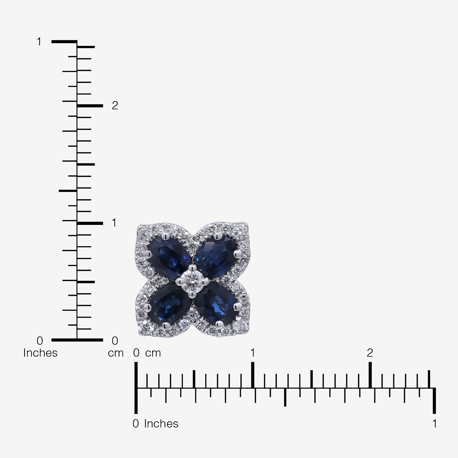 Limited Quantities! 1/3 CT. T.W. Genuine Blue Sapphire 10K Gold 10mm Stud Earrings