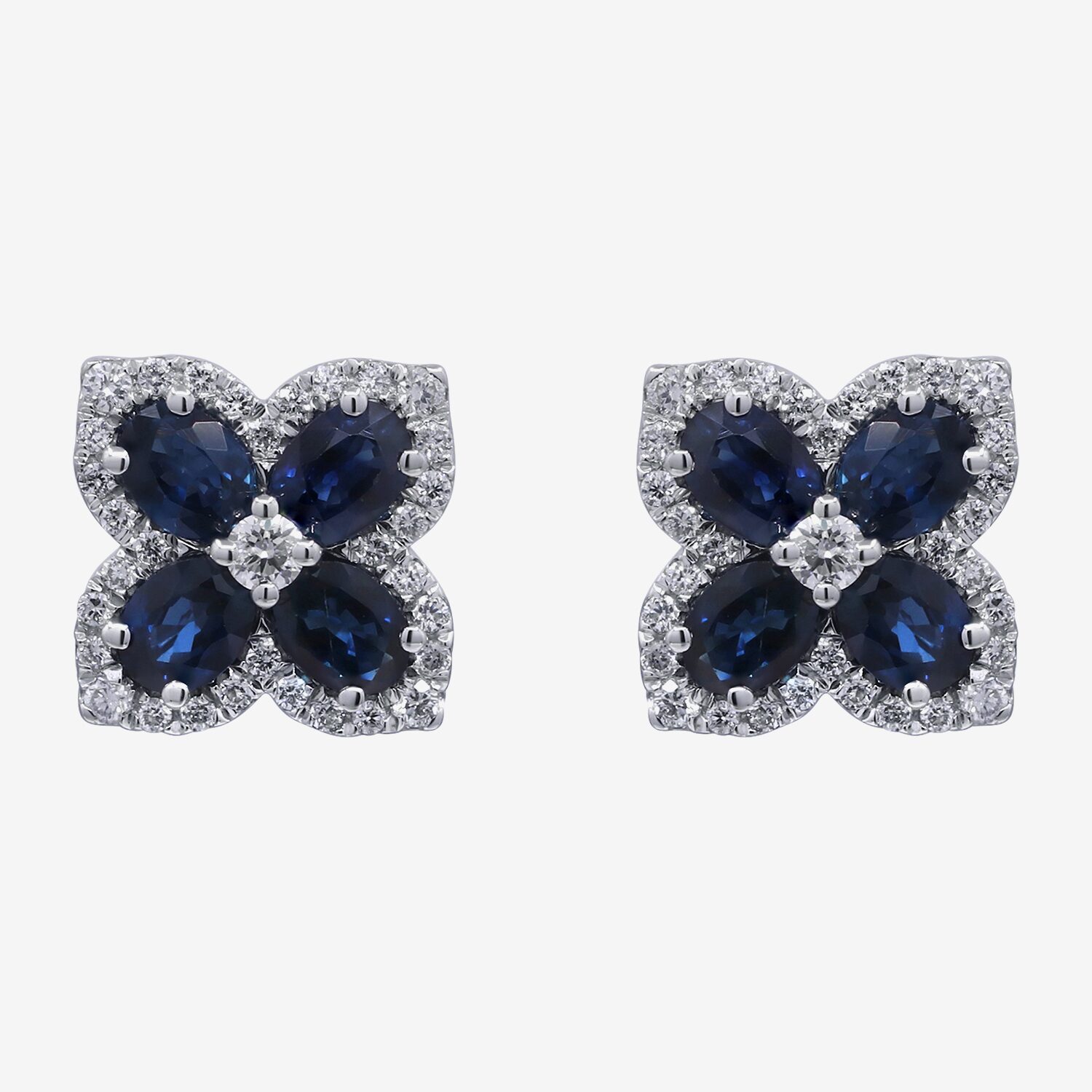 Limited Quantities! 1/3 CT. T.W. Genuine Blue Sapphire 10K Gold 10mm Stud Earrings
