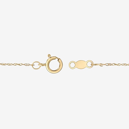 Limited Quantities! Womens Diamond Accent Genuine Blue Topaz 10K Gold Oval 18 Inch Pendant Necklace