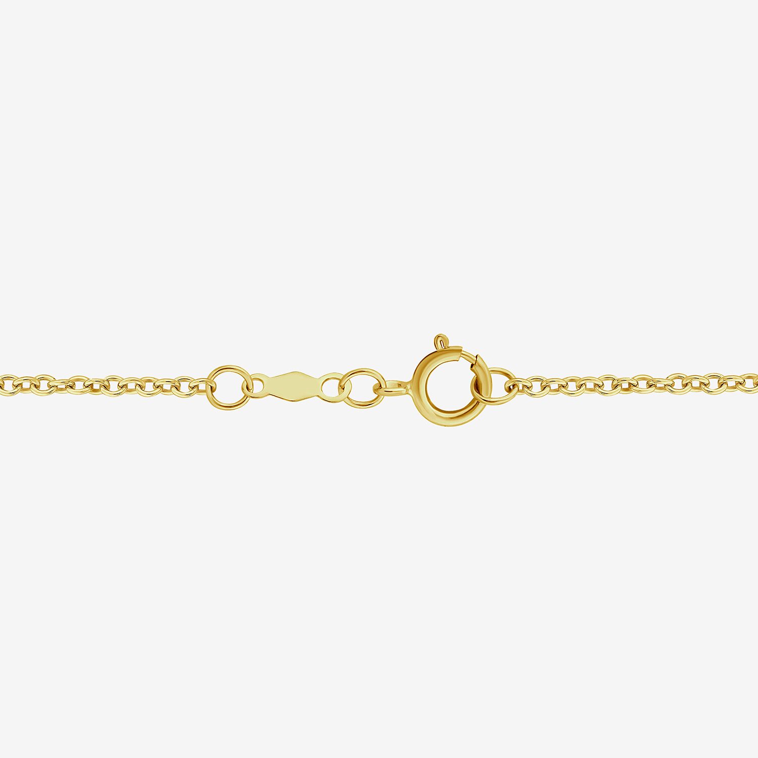 (H / Si2) Womens White Diamond 10K Gold 16 Inch Tennis Necklace
