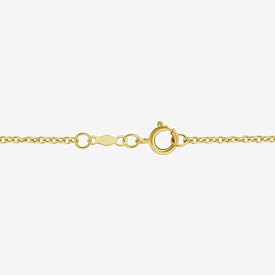 (H / Si2) Womens White Diamond 10K Gold 16 Inch Tennis Necklace