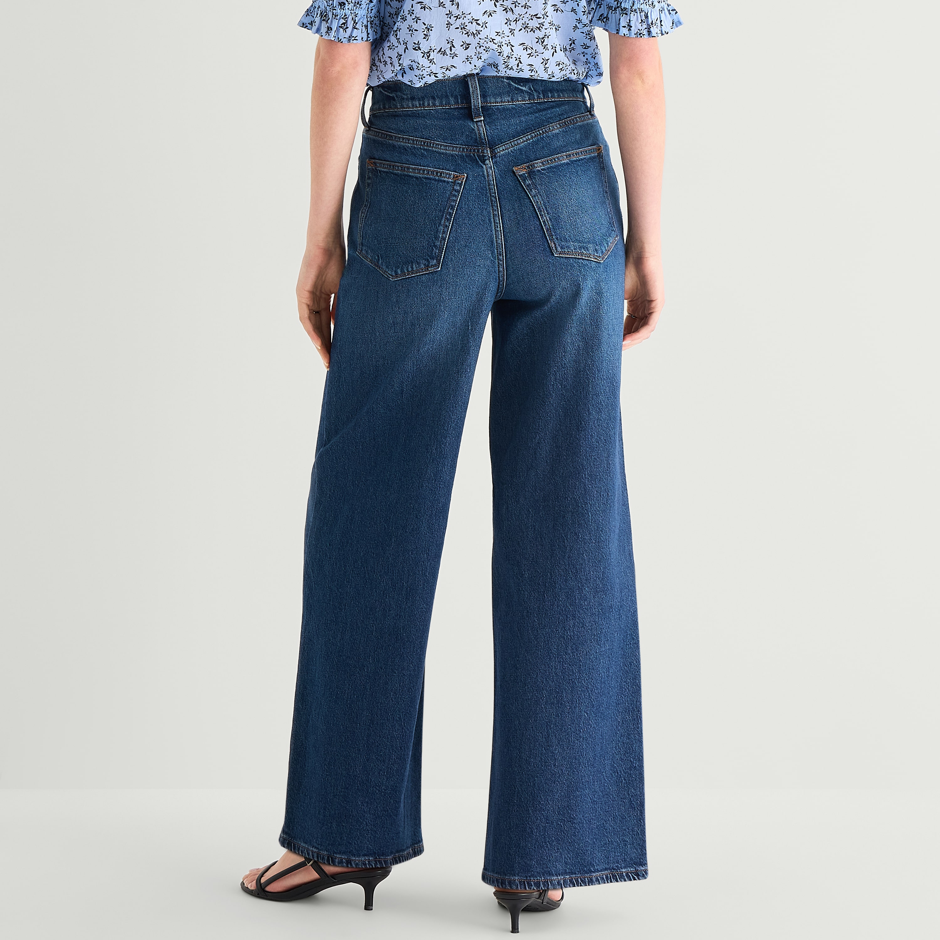 a.n.a Womens Tall Wide Leg Jean
