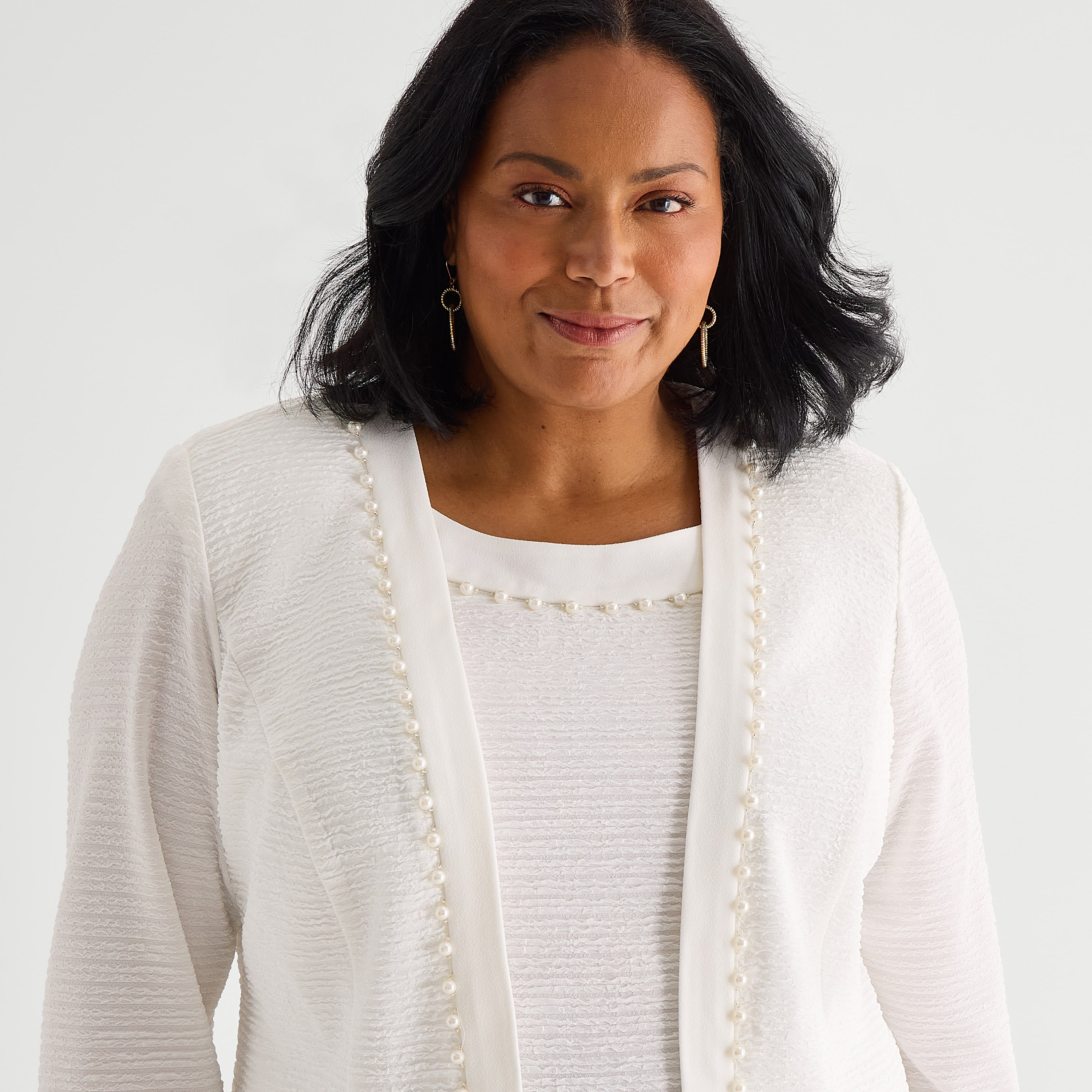 Maya Brooke Womens Plus Jacket Dress