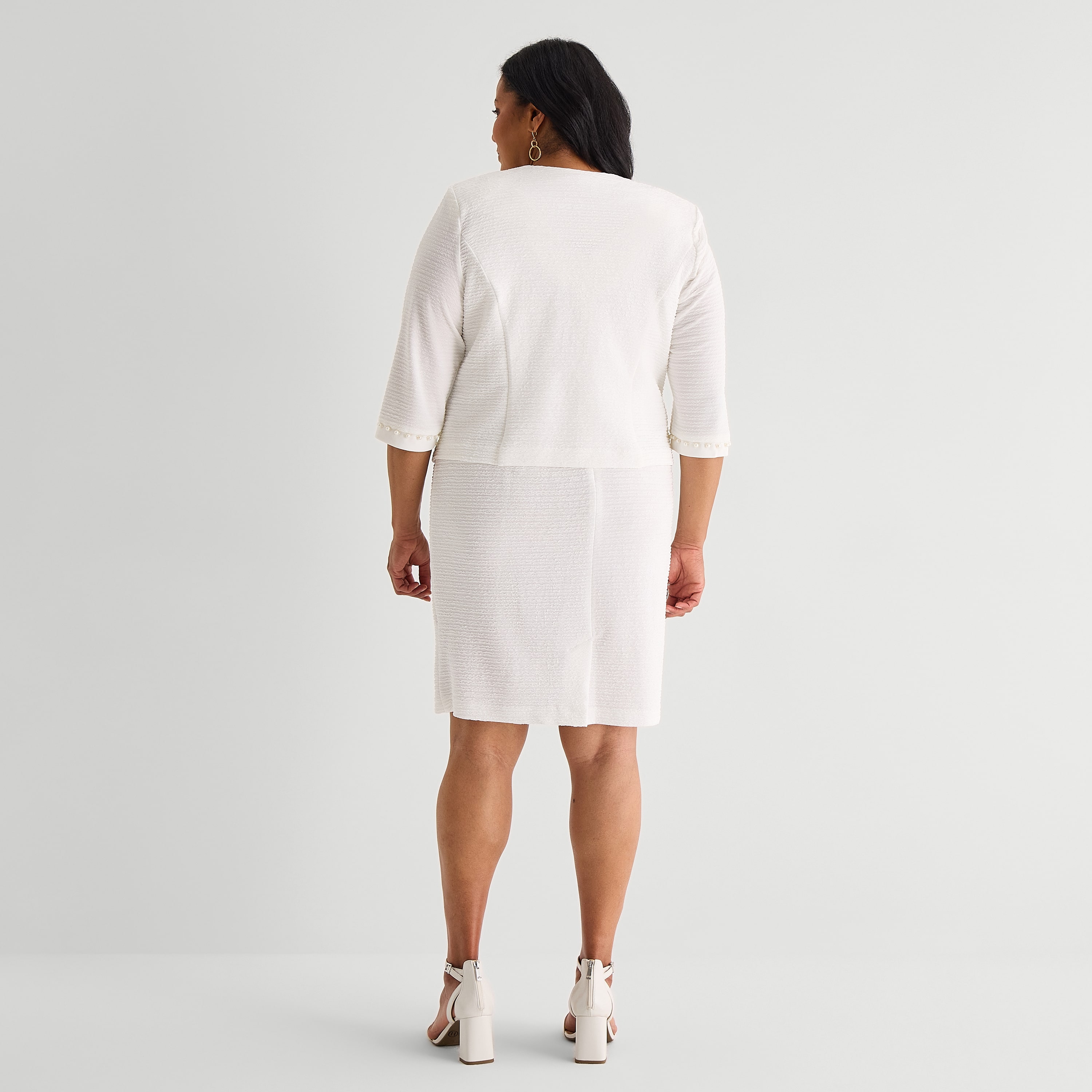 Maya Brooke Womens Plus Jacket Dress