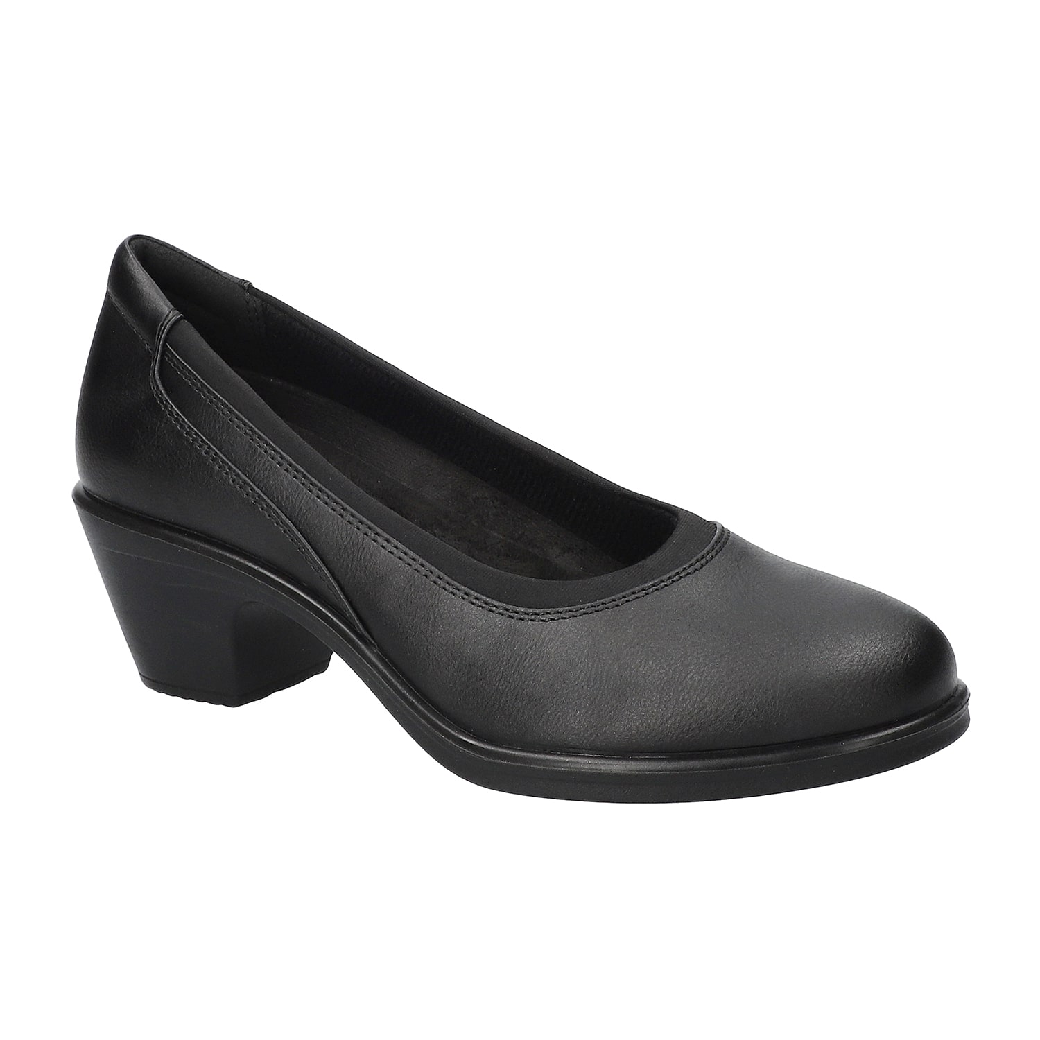 Easy Street Chyler Womens Round Closed Toe Block Heel Pumps