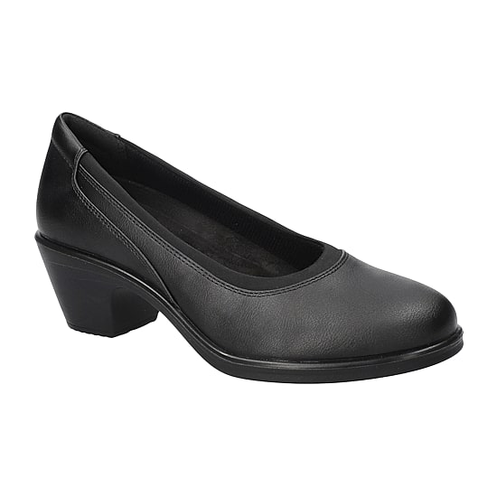 Easy Street Chyler Womens Round Closed Toe Block Heel Pumps