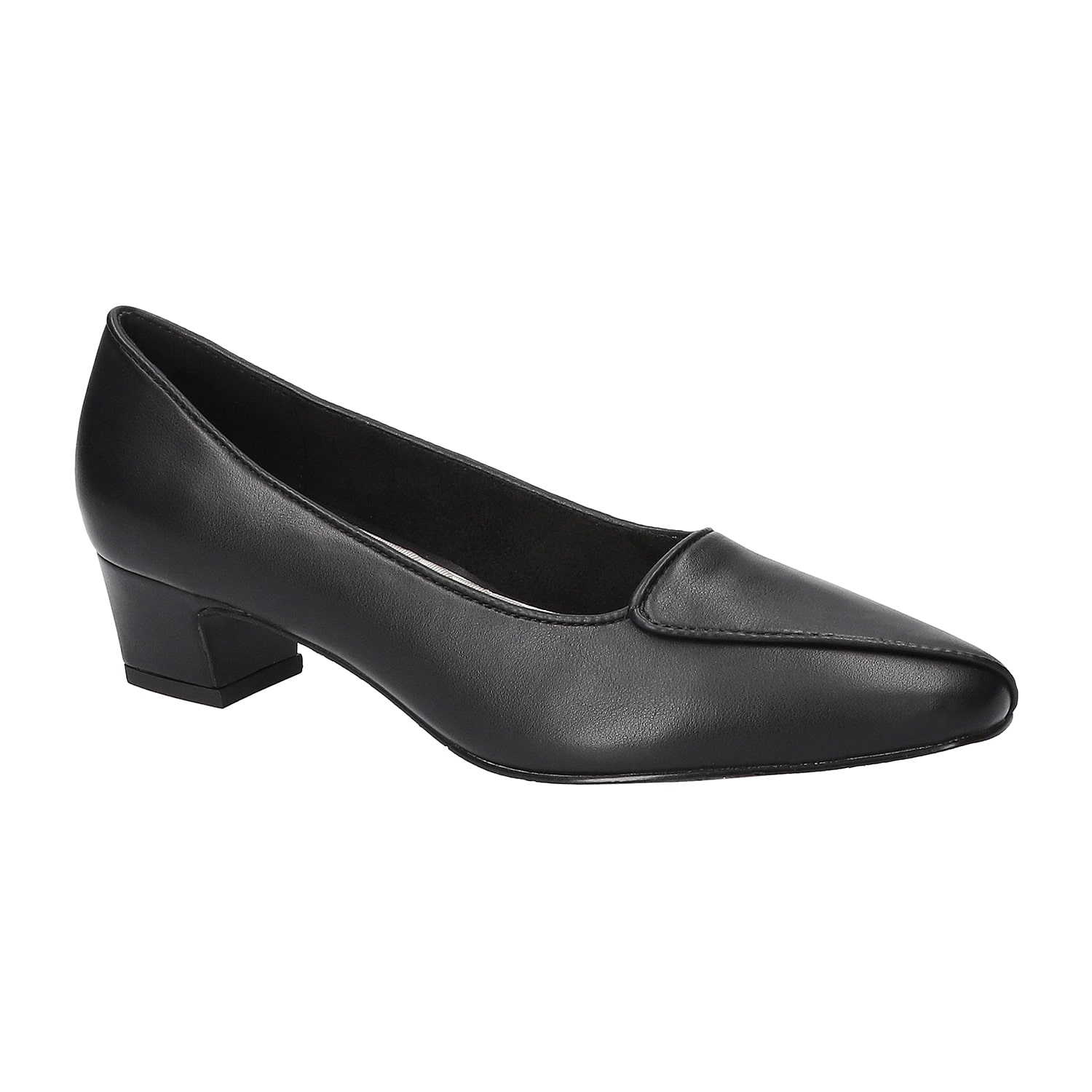Easy Street Astrid Womens Almond Closed Toe Block Heel Pumps