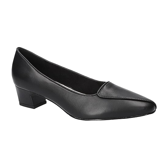 Easy Street Astrid Womens Almond Closed Toe Block Heel Pumps