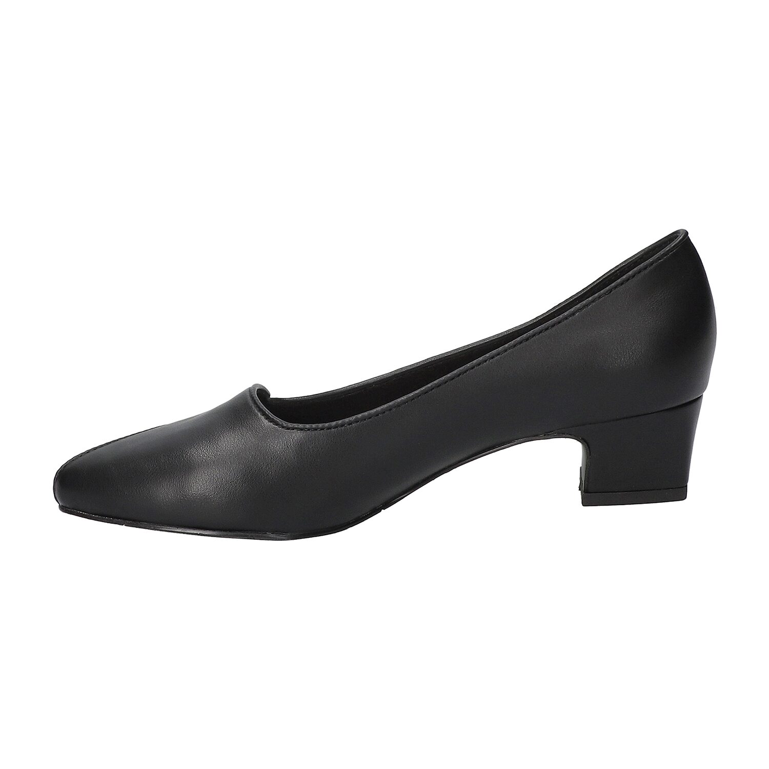 Easy Street Astrid Womens Almond Closed Toe Block Heel Pumps