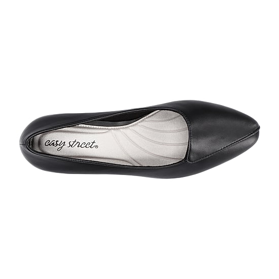Easy Street Astrid Womens Almond Closed Toe Block Heel Pumps