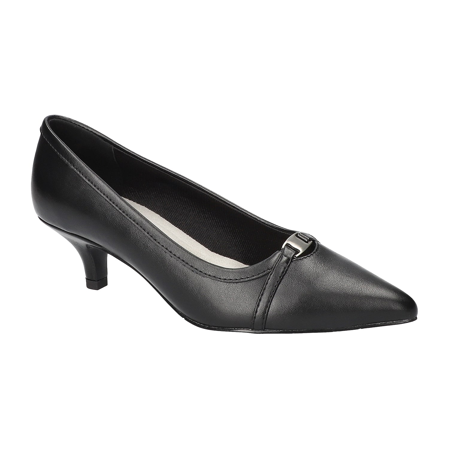 Easy Street Zayn Womens Pointed Closed Toe Kitten Heel Pumps