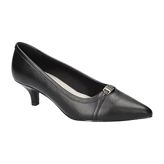 Easy Street Zayn Womens Pointed Closed Toe Kitten Heel Pumps