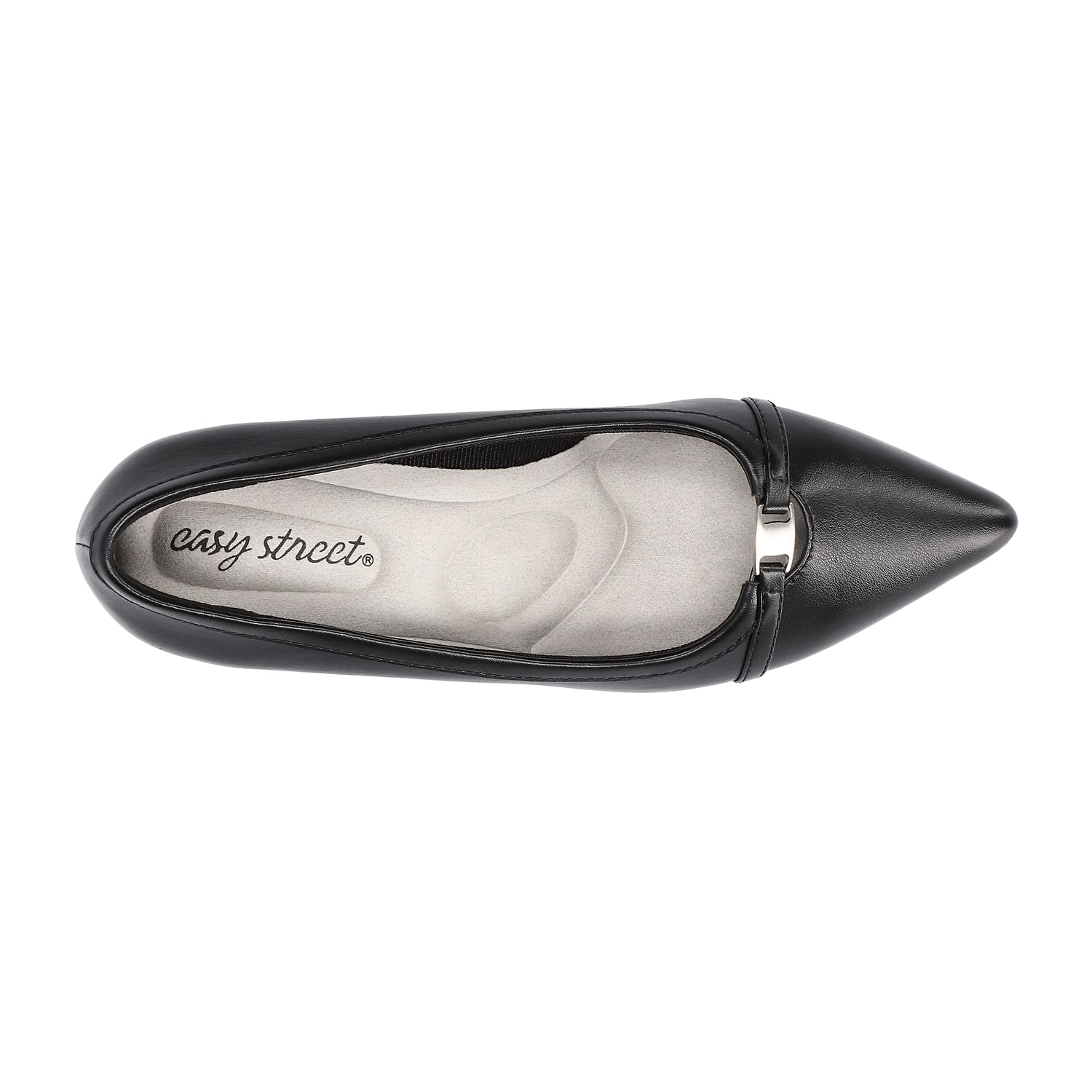 Easy Street Zayn Womens Pointed Closed Toe Kitten Heel Pumps