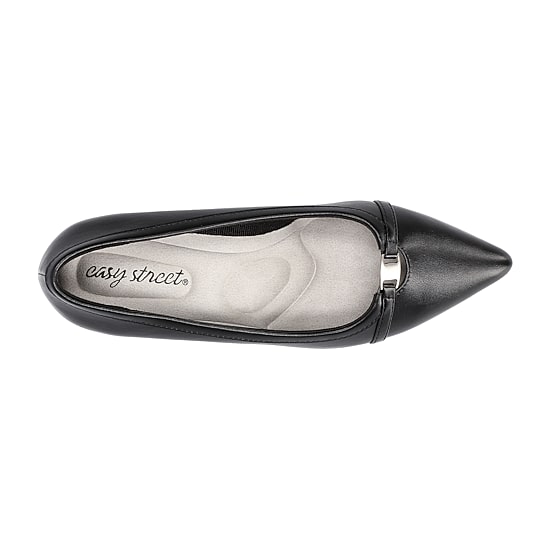 Easy Street Zayn Womens Pointed Closed Toe Kitten Heel Pumps