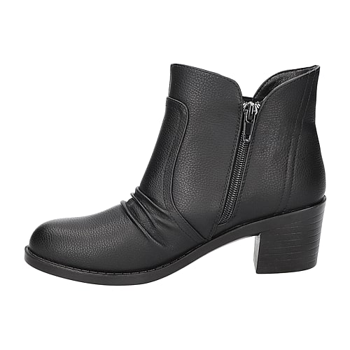 Easy Street Womens Berwick Block Heel Booties, 6 Wide, Black