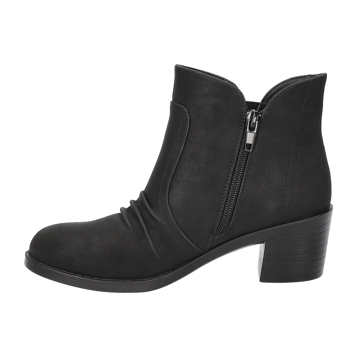 Easy Street Womens Berwick Block Heel Booties