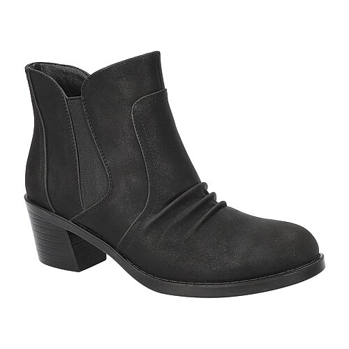 Easy Street Womens Berwick Block Heel Booties In Black