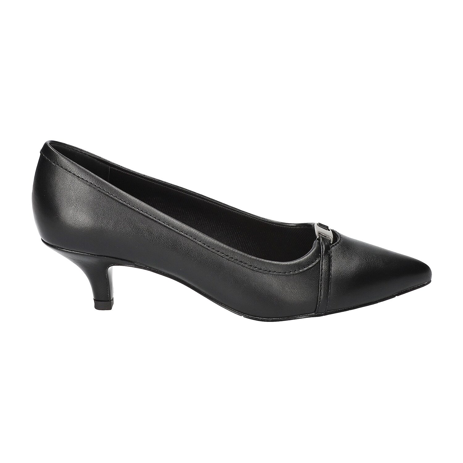 Easy Street Zayn Womens Pointed Closed Toe Kitten Heel Pumps