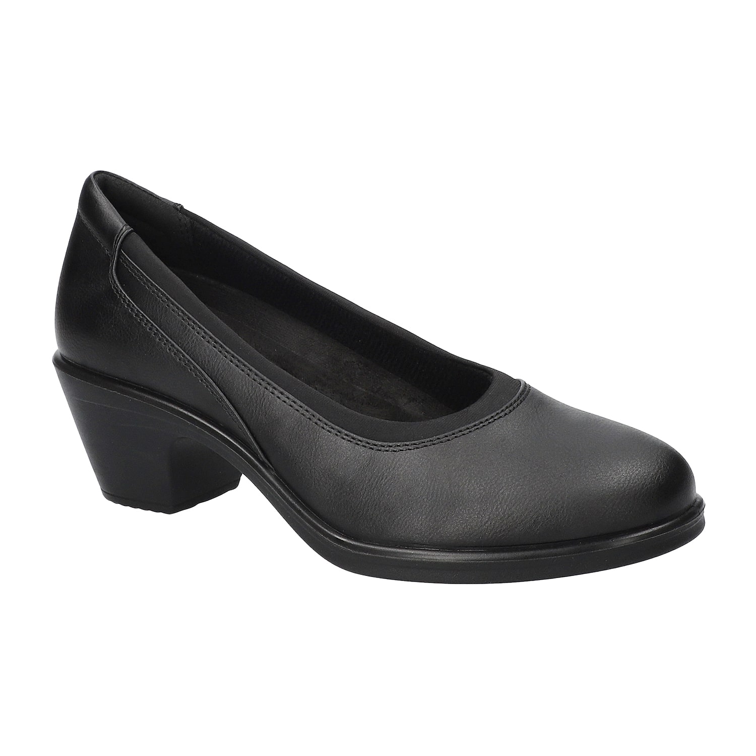 Easy Street Chyler Womens Round Closed Toe Block Heel Pumps