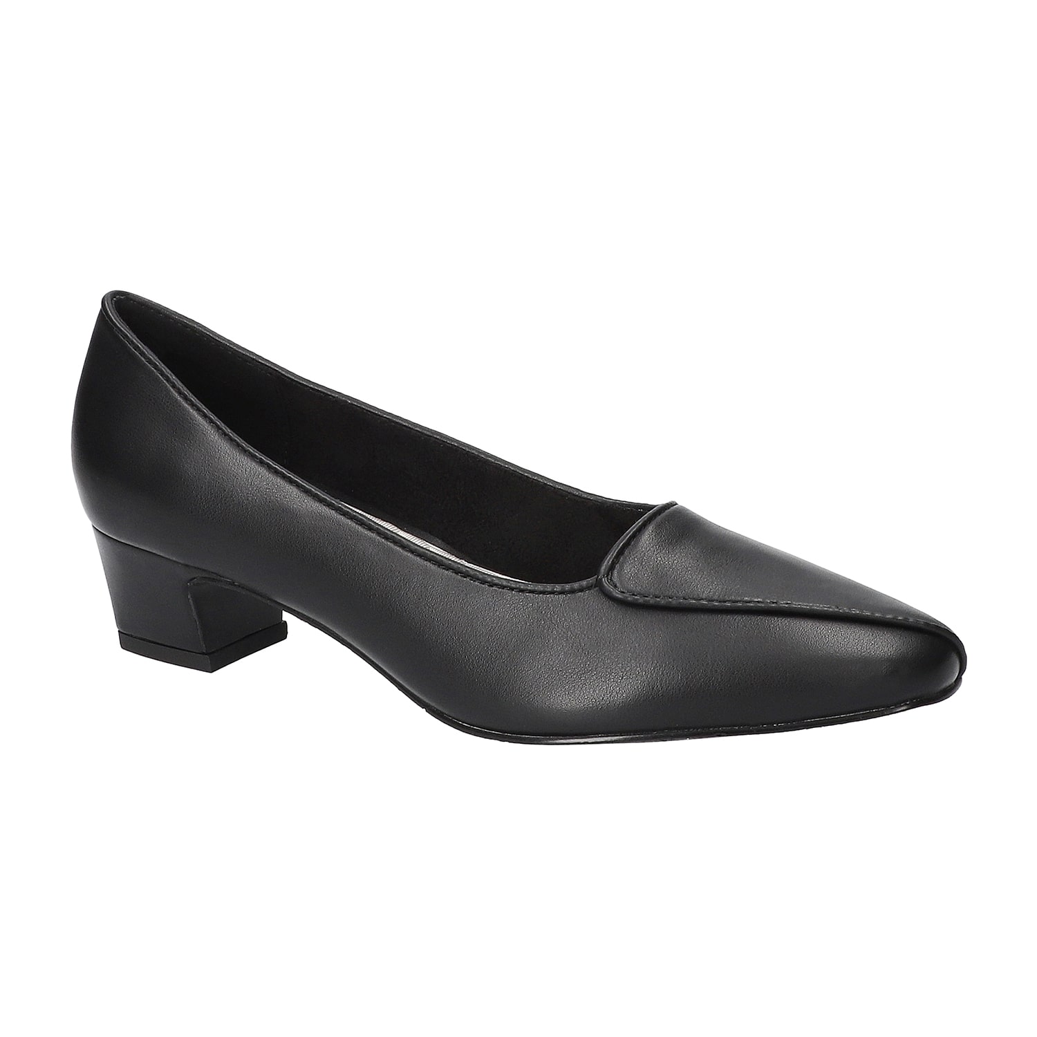 Easy Street Astrid Womens Almond Closed Toe Block Heel Pumps