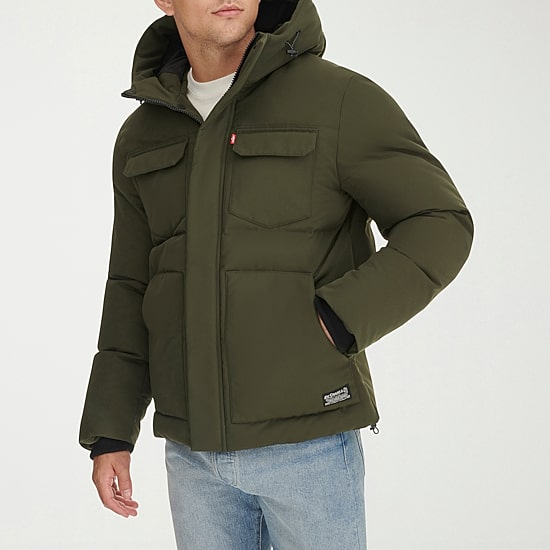 Levi's® Mens Hooded Weather Resistant Heavyweight Puffer Parka