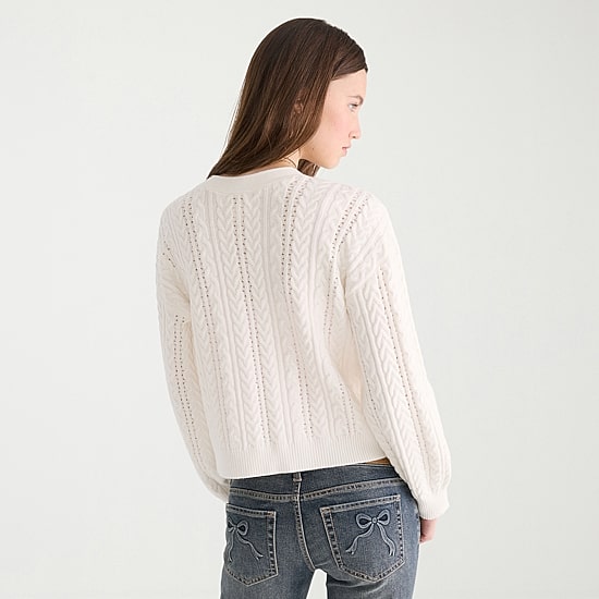 AEROPOSTALE Womens V Neck Long Sleeve Tie Juniors Cardigan