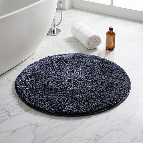 Better Trends Haven Collection Bath Rug In Blue