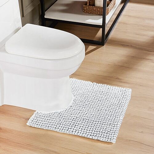 Better Trends Indulgence Collection Bath Rug In Blue