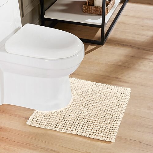 Better Trends Indulgence Collection Bath Rug In Beige