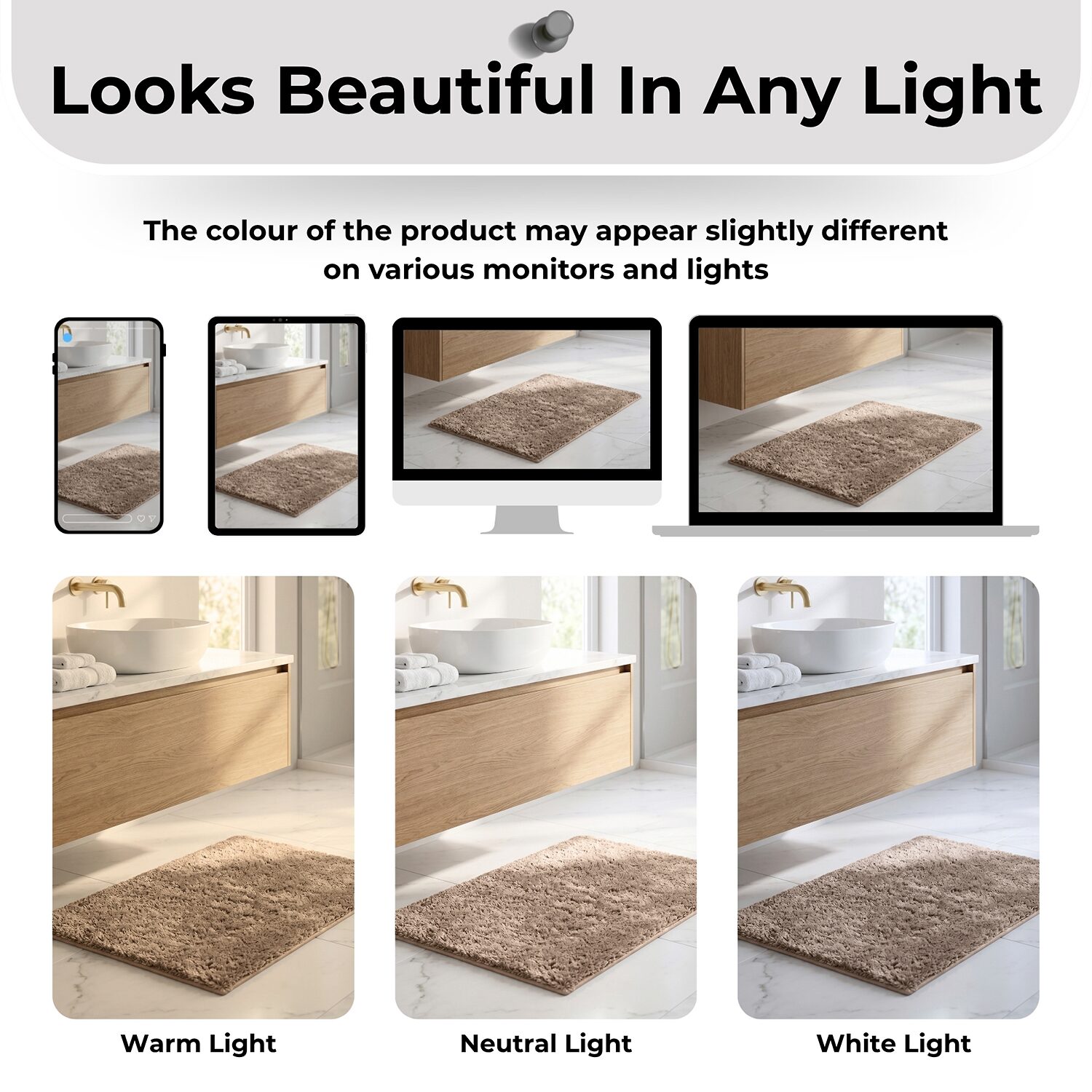 Better Trends Haven Collection Bath Rug