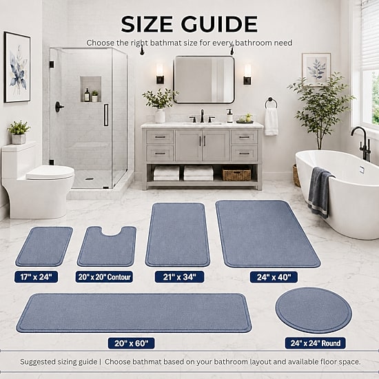Better Trends Haven Collection Bath Rug