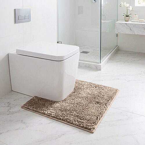 Better Trends Haven Collection Bath Rug In Beige