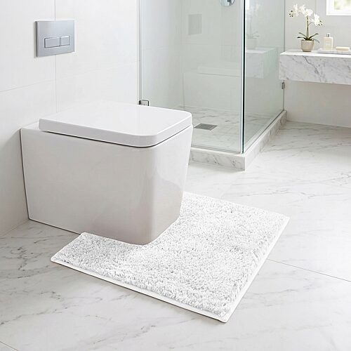 Better Trends Haven Collection Bath Rug In White