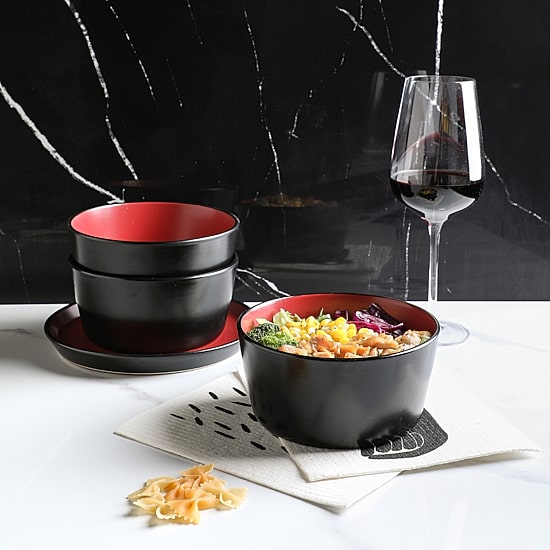 Stone + Lain Albie 16 Piece Stoneware Dinnerware Set