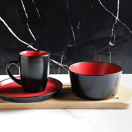 Stone + Lain Albie 16 Piece Stoneware Dinnerware Set