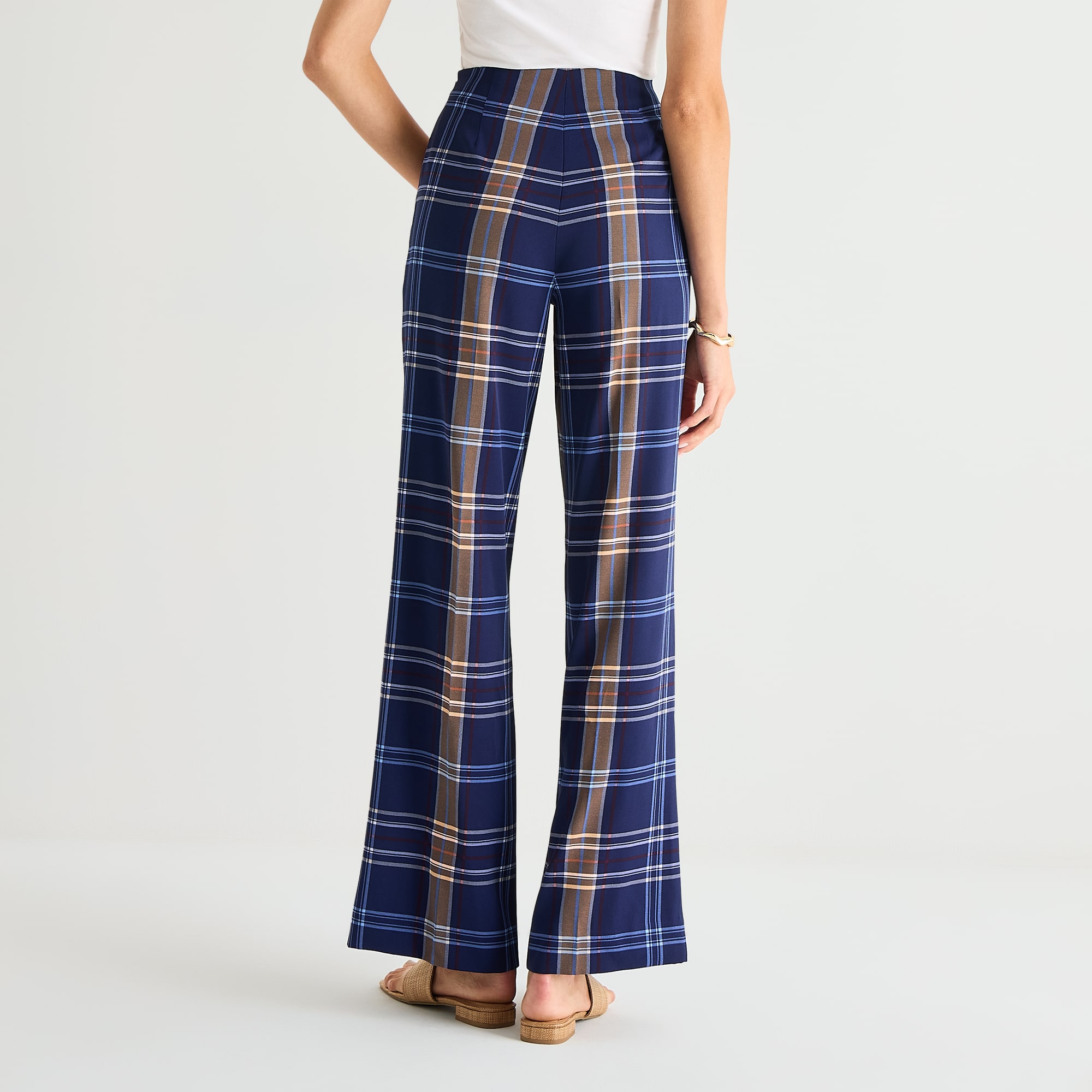 Worthington Womens Wide Leg High Rise Trouser