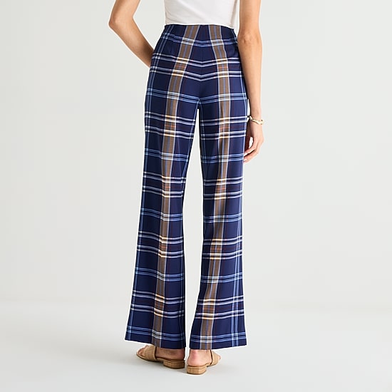 Worthington Womens Wide Leg High Rise Trouser